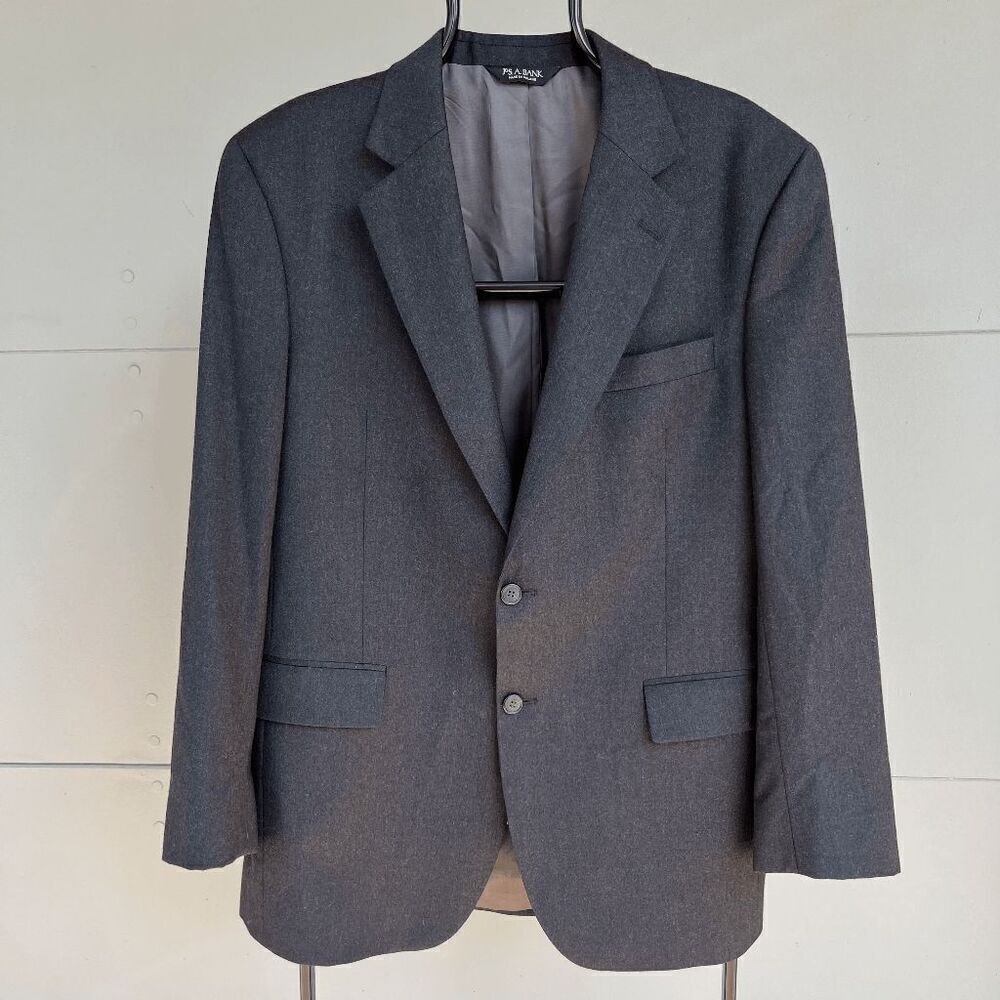 Jos. A. Bank Wool & Cashmere Dark Gray Suit Blazer, 41 Regular